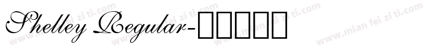 Shelley Regular字体转换
